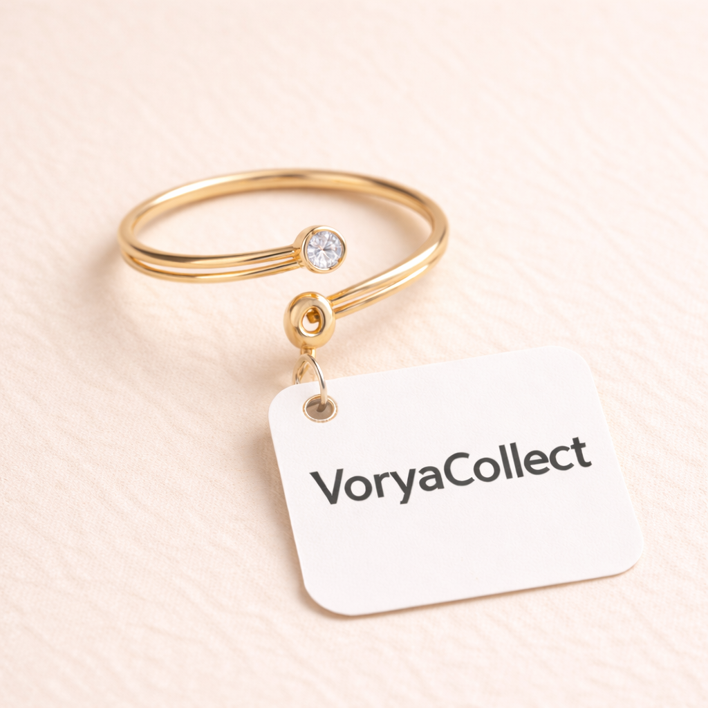 Anillo dorado minimal